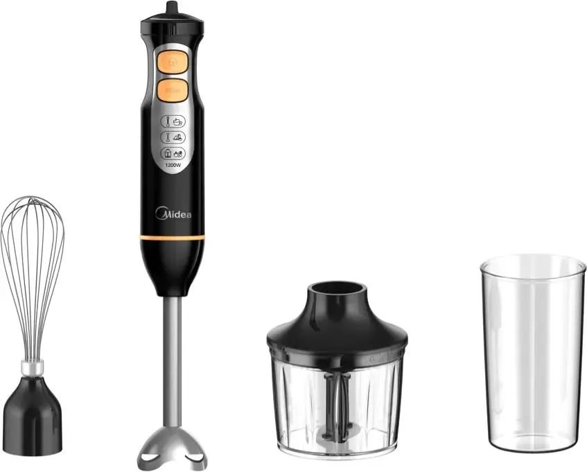 картинка Блендер погружной Midea MC-BL401 1200Вт черный/желтый от магазина бытовой техники и электроники «Тантал»
