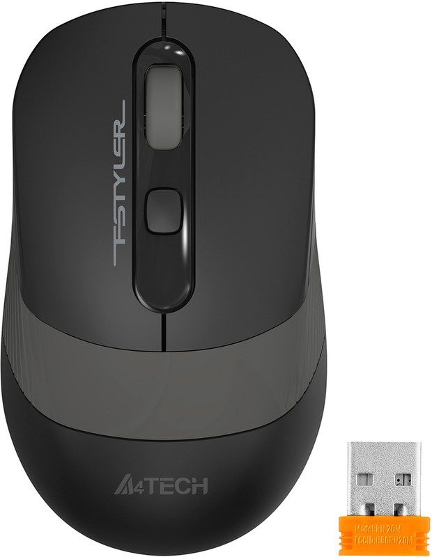 картинка Мышь беспроводная A4Tech Fstyler FG10 черный/серый 2000dpi 2.4G от магазина бытовой техники и электроники «Тантал»