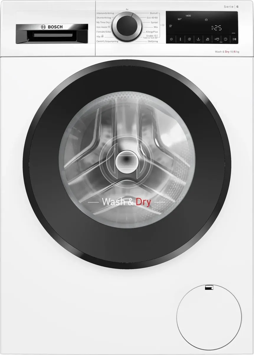 картинка Стиральная машина Bosch WNA144VLSN белый 9кг/6кг сушка 1400об/мин инвертор англ.панель от магазина бытовой техники и электроники «Тантал»