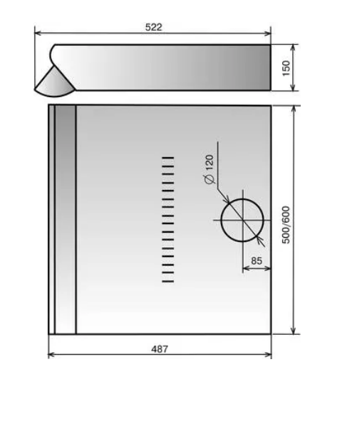 картинка Вытяжка козырьковая Elikor Davoline 60П-290-П3Л черный управление: ползунковое 1М (903813) от магазина бытовой техники и электроники «Тантал»