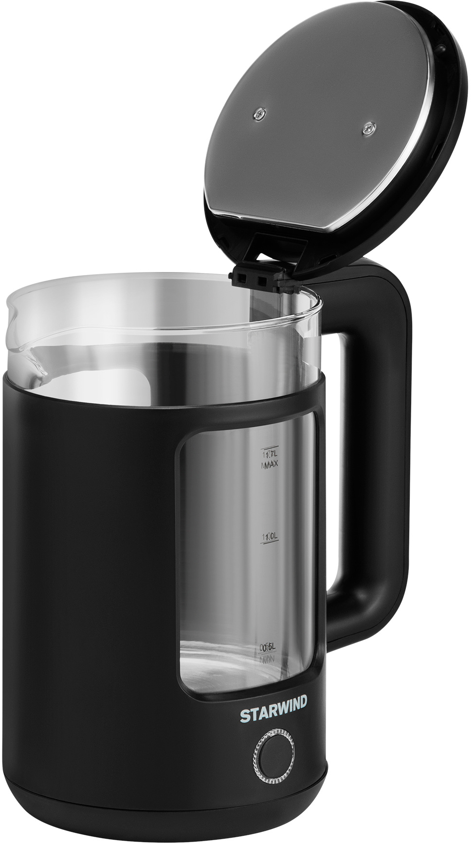 картинка Чайник электрический Starwind SKG1053 1.7л 1800Вт черный от магазина бытовой техники и электроники «Тантал»