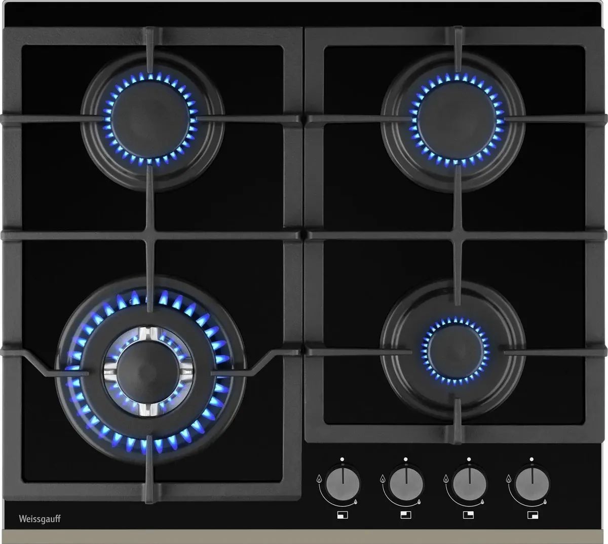 картинка Газовая варочная панель Weissgauff HGG 645 BGXBV черный от магазина бытовой техники и электроники «Тантал»