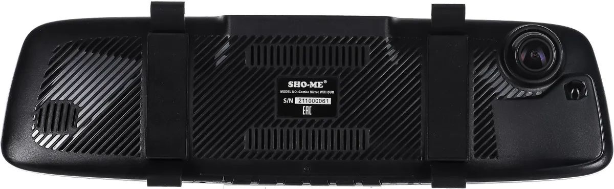 картинка Видеорегистратор с радар-детектором Sho-Me Combo Mirror WiFi Duo GPS ГЛОНАСС черный 136° 1920x1080 Wi-Fi от магазина бытовой техники и электроники «Тантал»