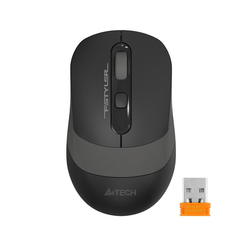 картинка Мышь A4Tech Fstyler FG10S черный/серый оптическая беспров. (2000dpi) (FG10S GREY) от магазина бытовой техники и электроники «Тантал»