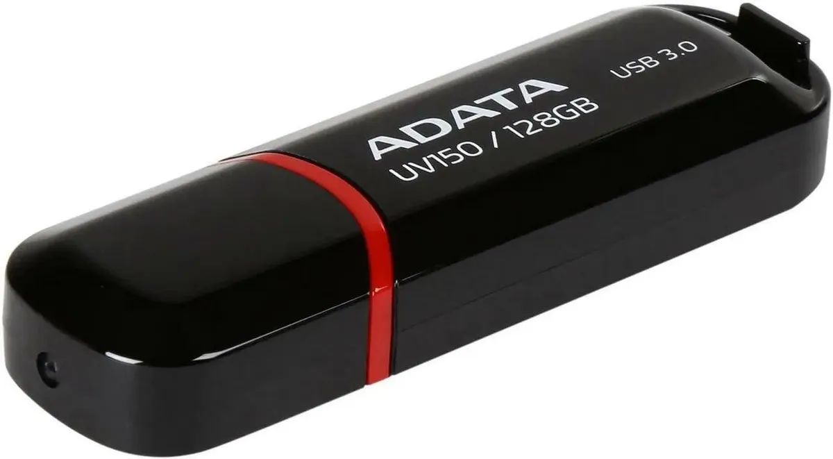 картинка Флеш диск 128Gb ADATA UV150 (AUV150-128G-RBK) USB3.0 черный от магазина бытовой техники и электроники «Тантал»