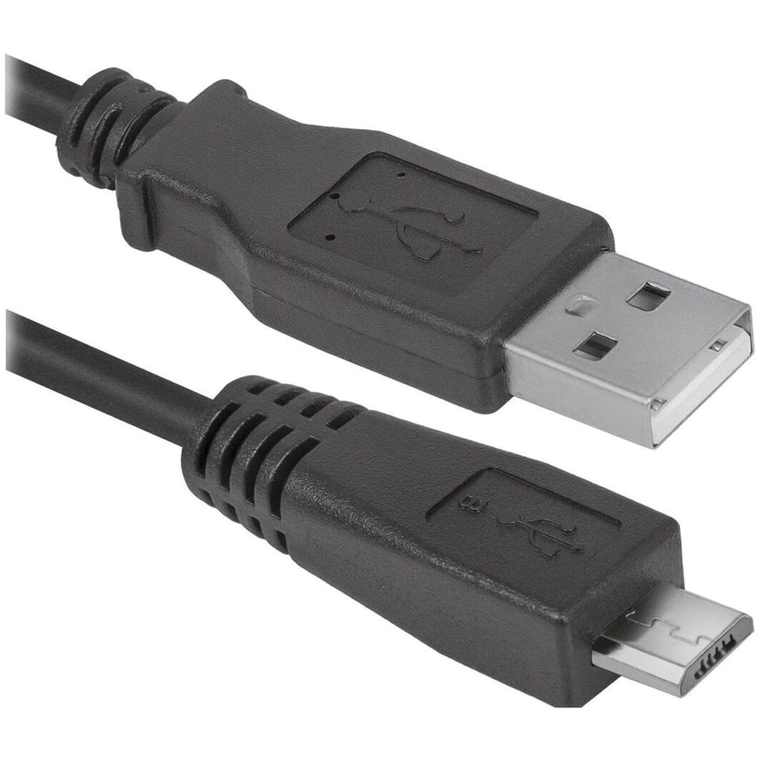 картинка Кабель Defender USB 2.0 A(m) - microUSB(m) 1.8м черный (USB08-06) (87459) от магазина бытовой техники и электроники «Тантал»